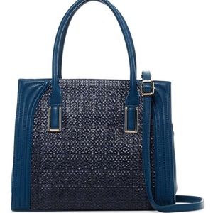 Dariela Weave Large Blue Vegan Tote